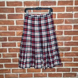 Pendleton vintage 70's plaid pleated wool skirt